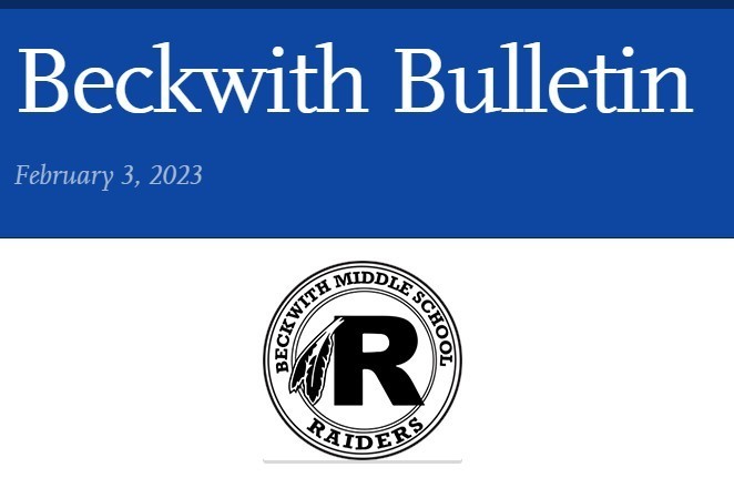 Beckwith Bulletin 2-3-23