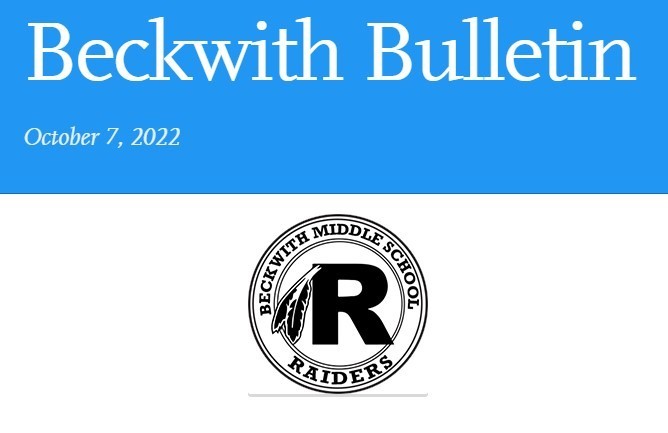 Beckwith Bulletin 10-07-22