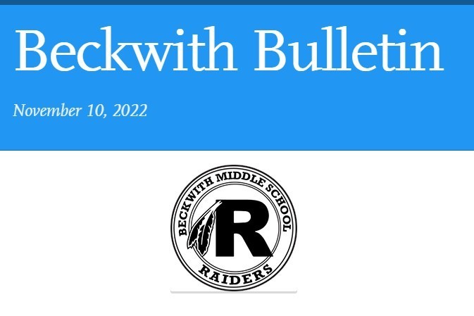 Beckwith Bulletin 11-10-22