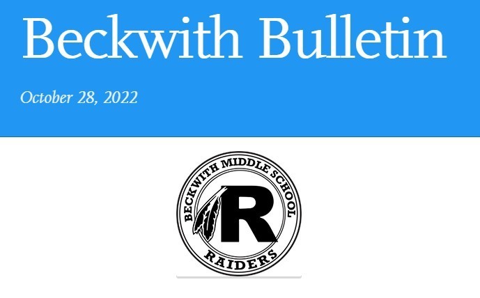 Beckwith Bulletin 10-28-22