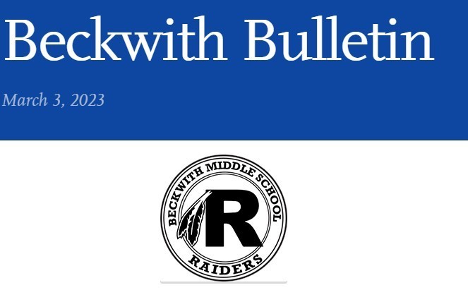 Beckwith Bulletin 3-3-23