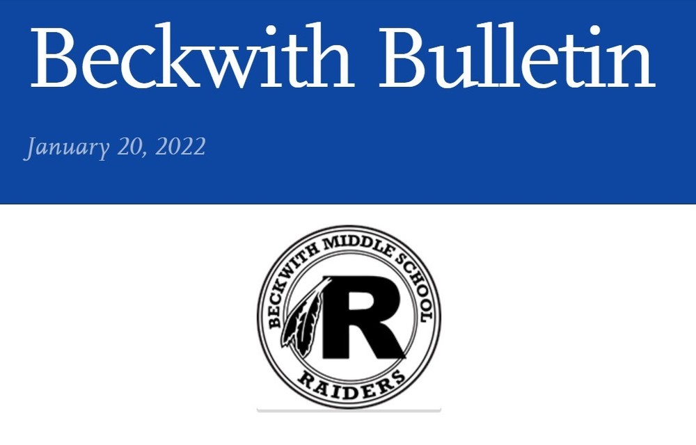 Beckwith Bulletin 1-20-23