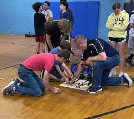 Eighth Grade Students Participating in the BMS Racing Championships