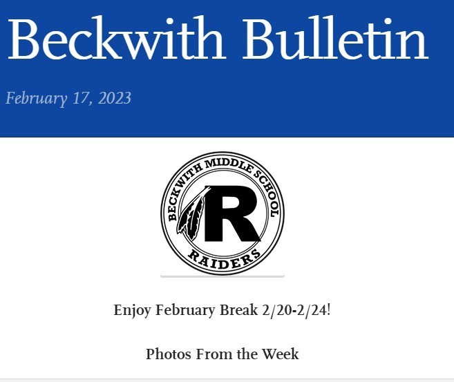 Beckwith Bulletin 2-17-23