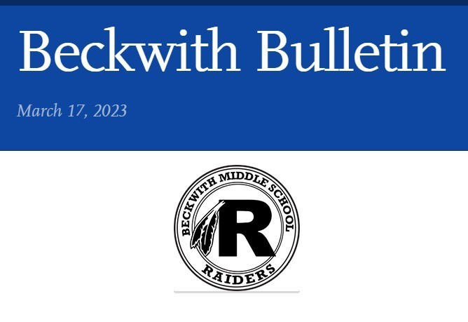 Beckwith Bulletin 3-17-23