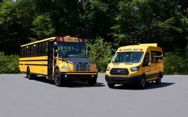 picture of two school buses