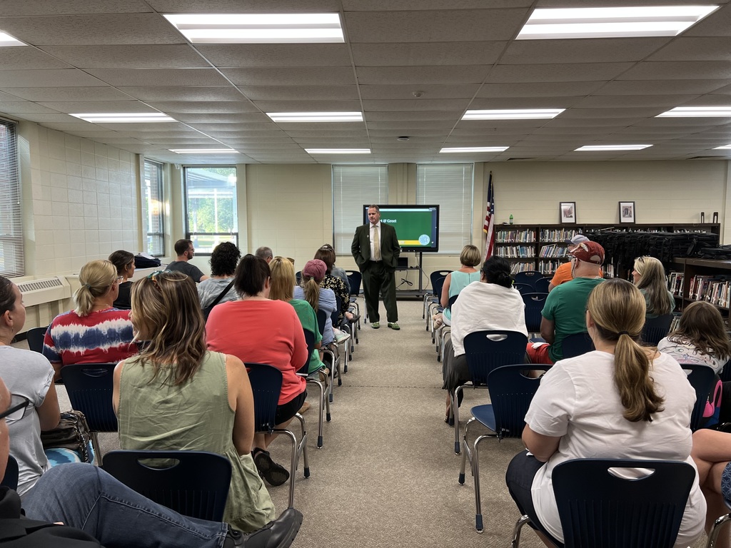 Mr. Runey speaking at BMS