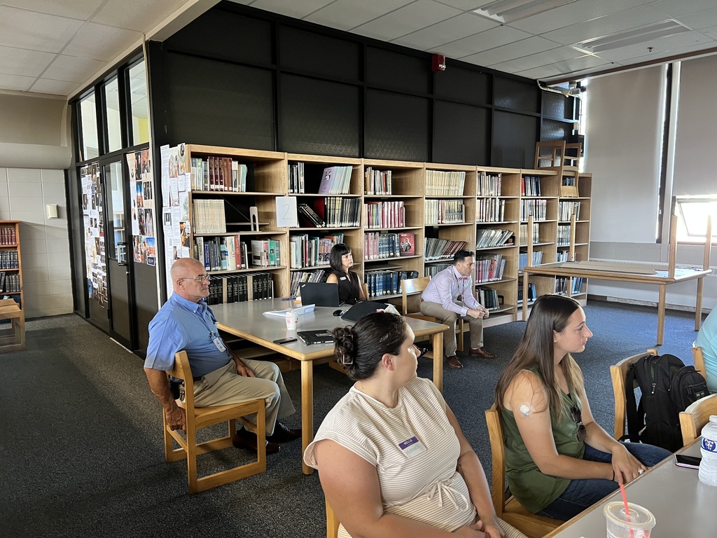 Admin at New Teacher Orientation