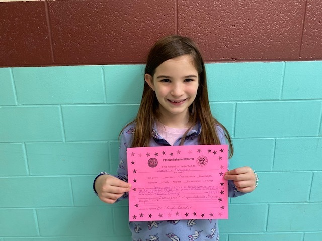 Positive Behavior Award