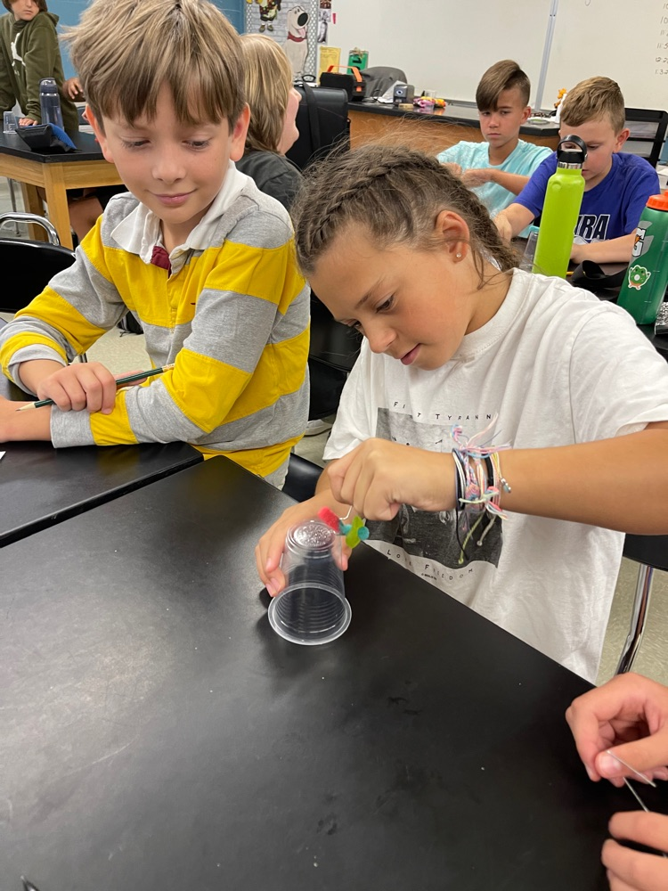students working